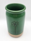 Irish St  Patricks Day Shamrock Floral pen pencil  Toothbrush Holder Vase
