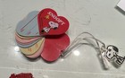 Vtg Snoopy Heart Shape Mini Address Book With Snoopy Charm Peanuts Butterfly 