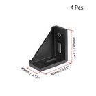 40 Pack Inside Corner Aluminum Brackets 4040 Series Aluminum Extrusion Profile