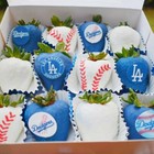 Los Angeles Dodgers Edible Image Toppers  Edible Round Pre Cut Stickers 