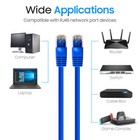 5 Pack Cat5e Ethernet Patch Cable 1 5ft-15ft High-speed Internet Lan Cord Blue