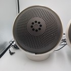 Vintage Weltron 2003 Speakers Pair Space Age White Ball Mid Century Modern 70s