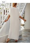 Womens Embroidery Kaftan Loungewear Boho Oversize Maxi Beach Dress Cover-up Robe