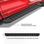 Running Board For 19-26 Chevy Silverado 1500 Crew Cab 7  Texture Black Side Step