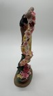 Vintage Gil Hawaii Cascading Lei Porcelain Figurine Hula Girl Yellow Dress 10 