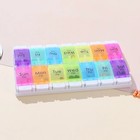 Weekly Push Button 7-daypill Box Medicine Case 2 Times A Day Am pm Medicine Case