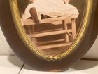 Lot Of 2 Antique Vintage Oval Photos Children Unique Rare Convex