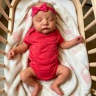 18in Realistic Reborn Baby Dolls Girl Doll Newborn Doll Full Body Vinyl Silicone
