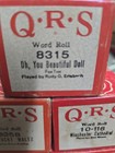 Lot Of 5 Vintage Qrs Word Roll Player Piano Music Rolls  Goofus Christmas Carol