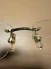 Authentic Cartier Panth  re Rimless Eyeglasses Gold Metal Frame