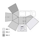 Overland Vehicle Systems Hd Nomadic 270 Degree Awning Wall 3 - Passenger Side