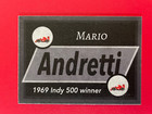Mario Andretti Autograph Formula 1 Indycar Nascar Hof Custom Card Signed 