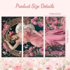 Rub On Transfer Decals For Furniture Crafts Victorian Lady With Flower 6x12