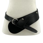 Women Wide Waist Fashion Vintage Cowhide Full Grain Leather Boho Concho Belt