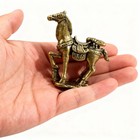 2pcs Horse Statues Feng Shui 2026 Horse Year Sculptures Brass Ornaments For C   