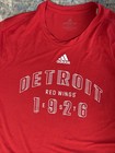 Adidas Detroit Red Wings Long Sleeve Shirt Sz Xl Red Hockey Creator Tee