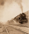 Vintage Steam Locomotive Freight Train Railroad Photograph Engine C1920s