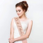 35th Birthday Sash And Tiara For Women  Rose Gold Birthday Sash Crown 35   Fabul