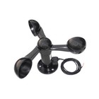 3 Cups Polycarbonate Wind Speed Sensor Voltage Signal Output Black Anemometer Ig