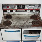 Vintage Wolverine Tin Stove Oven Lithograph Jack Jill Blue Pink Toy