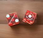 Authentic Las Vegas Casino Dice Pairs Matching Serial Numbers Planet Hollywood