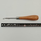 Vintage Latch Hook Rug Tool Needle Wooden Handle Sewing Quilts Made In England