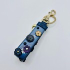 Coach Keychain Tea Rose Flower Bag Charm Key Ring Unused With Dust Bag Rare