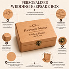 Personalized Wedding Memory Box  Custom Engraved Wooden Keepsake Gift For Couple