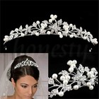 Princess Hair Band Flower Headband Prom Bridal Wedding Tiara Rhinestone Crystal