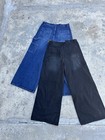 Dart Dist Men   s Denim Pants Black And Blue 2 For 1 2xl 38w Relaxed Wide-leg