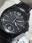 Nwt Citizen Eco-drive Classic Black Leather Men s Watch - Aw0115-03e  Msrp   325