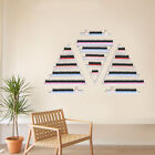 3 Pcs Triangle Wall-mounted nail polish display racks 5-tier White Display Shelf
