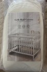 2pack White Crib Rail Cover Guard Soft Breathable Nursery Protector Baby Bedding