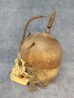 Antique Persian Khud Helmet W islamic Engraved Design   Chain Mail U-7d