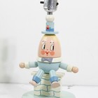 Vintage Wood Humpty Dumpty Underwriters Laboratories Inc Nursery Lamp 12 5  Tall