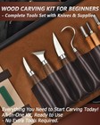 Wood Carving Kit Whittling Kit Deluxe Wood Carving Tools Set With Leather Case