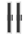 Edishine Exterior Wall Light For Garage Porch Modern Linear Dimmable 2-pack