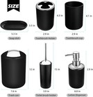 6-piece Bathroom Accessories Set  Toothbrush Holder With Cup  Soap Dispenser   D