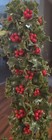 Vintage Plastic Green Holly Red Berry Christmas Garland Mcm Mid Century 7 5ft