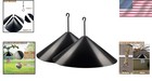Glossy Black Squirrel Proof Bird Feeder Pole Baffle - 2 Pcs