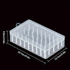 1pc 42-roll Sewing Thread Storage Box Transparent Portable Organizer  - New