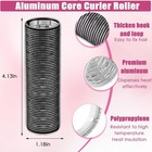 8 Pcs Long Hair Rollers For Bangs Aluminum Core Curlers Thermal 4 1 X 1 2 Inch