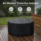 Propane Fire Pit Set 30 round Fire Table 50 000 Btu Outdoor Fire Pit With Cover