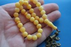 Butterscotc Baltic Amber Islamic Prayer Beads Tasbih Misbaha Muslim Rosary 16 Gr
