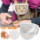 Cat Anti Bite Muzzles Breathable Transparent Cat Helmet Kitten Mask Adjustable