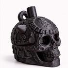 Mayan Death Whistle Black Skull  very Loud   aztec Made In Usa  Scary 3d Printed
