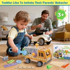 40pcs Kids Tool Set Toy With Drill  Wooden Toddler Tool Bench Learning Toys F   