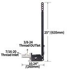 25  Aluminum Drift Hydro E-brake Racing Hydraulic Handbrake Long Arm Gear Kit