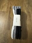 Bombas No Show Socks Large Black White Grey Charcoal 4-pair New