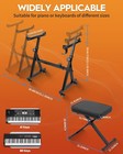 Piano Keyboard Stand   Bench Set  Z-style Portable Heavy Duty Digital Piano S   